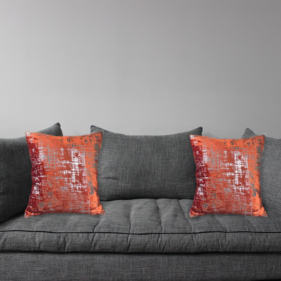 Bakır Renk Kadife Kırlent | Dekoratif Yastık Kılıfı | Modern Salon ve Oturma Odası İçin 60X30 Cm