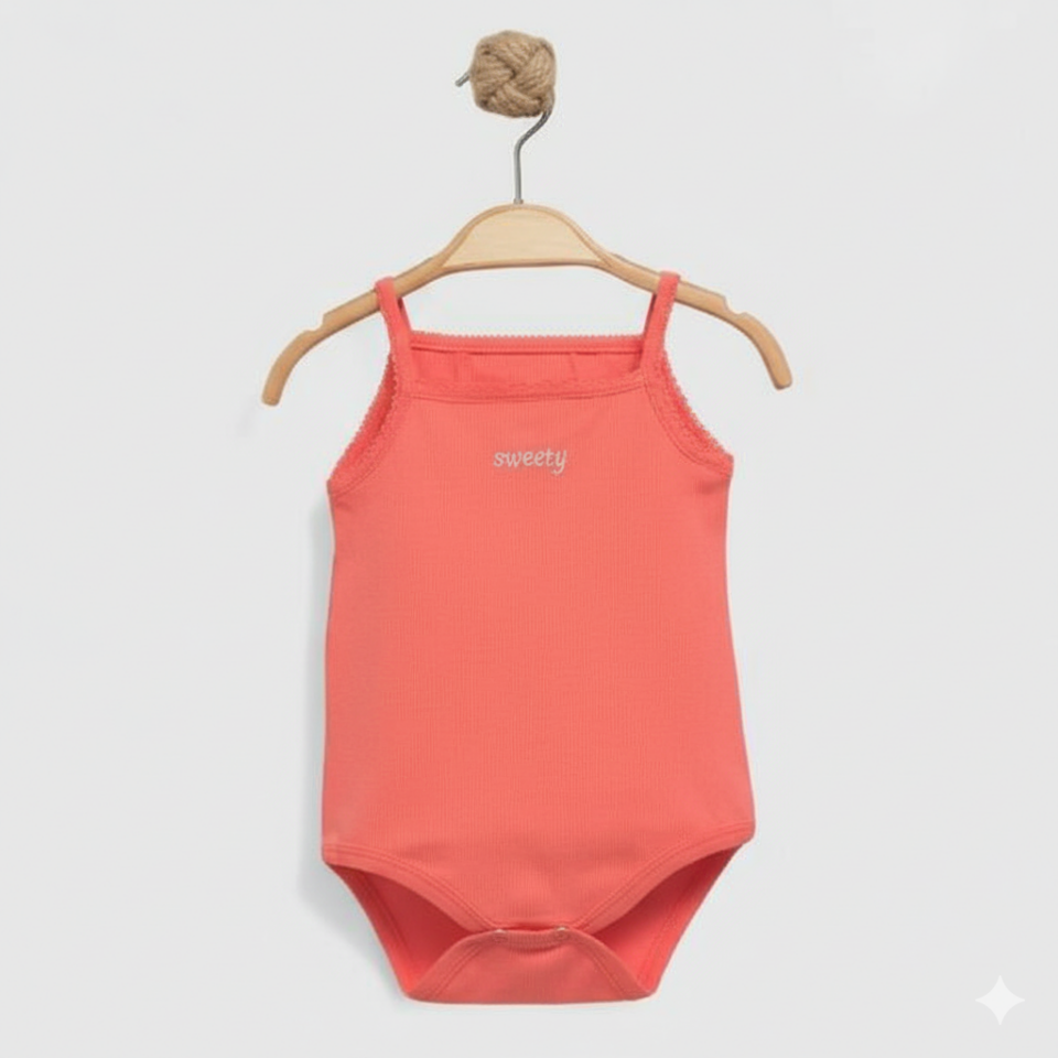 3 ADET Kız bebek Body, Kız bebek Çıtçıtlı badi, Yenidoğan bebek body Askılı 3-6 AY