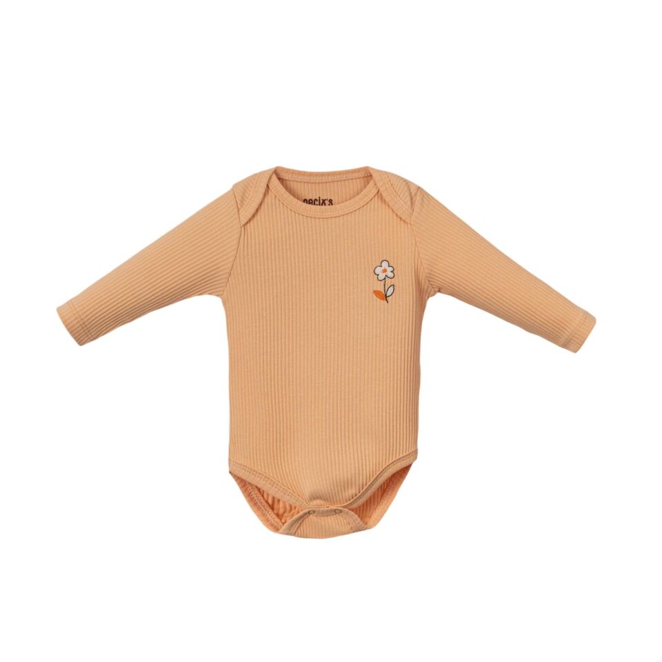 3 adet Kız bebek Çıtçıtlı Body Seti, Bebek badi uzun kol, Şık bebek kyafet 0-3 AY