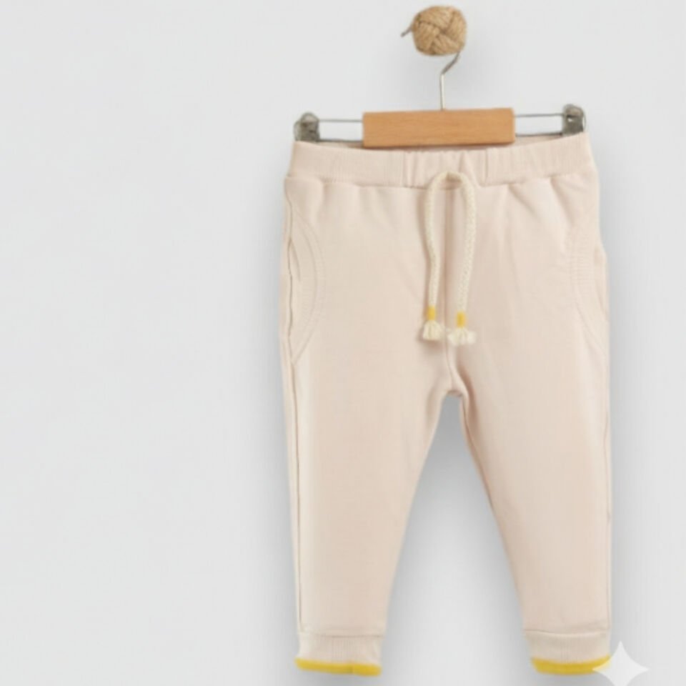 3 Lü Erkek Bebek Takımı seti, Kapüşonlu Fermuarlı Ceket, Pijama Mevsimlik Takım Sarı - 9-12 AY