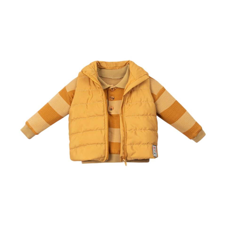 Erkek Bebek 3 lü Takım, Erkek Bebek kışlık giyim, Kışlık Yelek pantolon